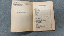 5A. Bergman Sub Machine Gun Booklet (German)