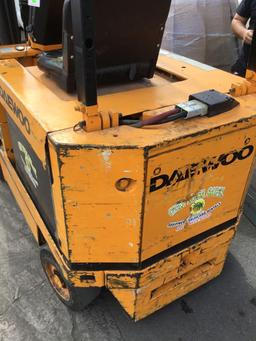 Daewoo Sit Down Counter Balanced Electric Forklift