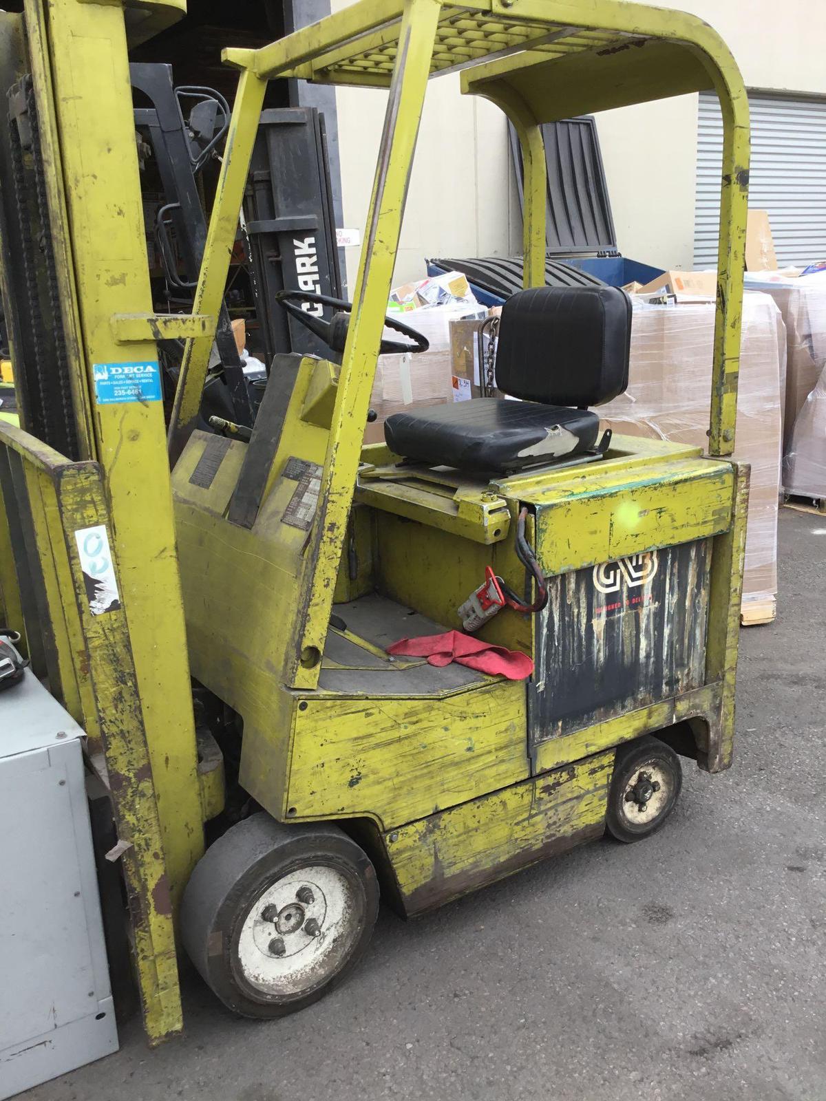 Clark Sit Down Counter Balanced Electric Forklift