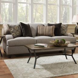 Simmons Upholstery Hattiesburg Sterling Sofa in Gray