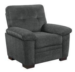 Edwige Club Chair by Latitude Run in Charcoal