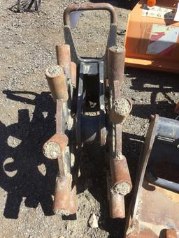 Excavator compaction wheel