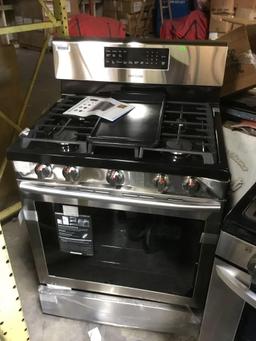 Samsung 5-Burner Freestanding 5.8-cu ft Self-cleaning Convection Gas Range (Stainless steel)