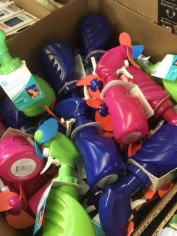 Lot of Assorted Color Squeeze-Breeze Water Misting Fans