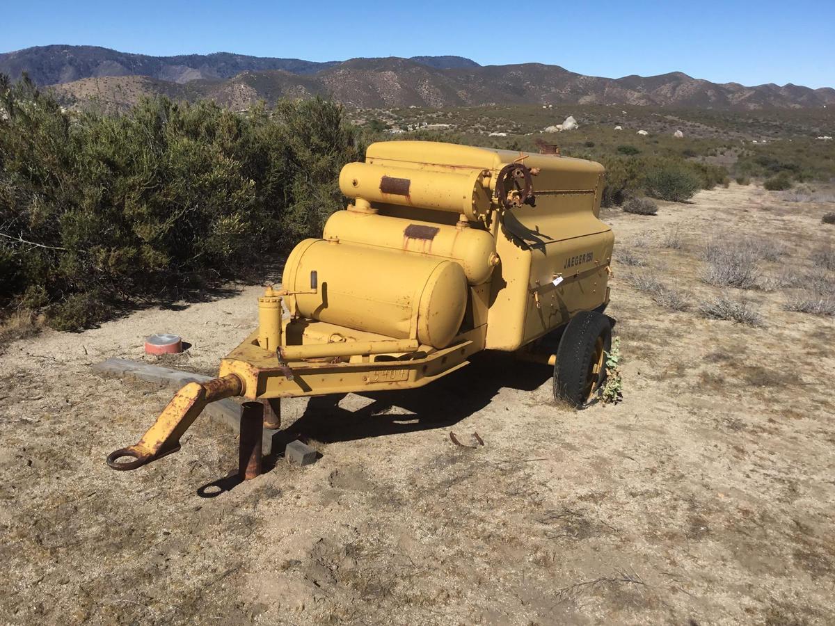 Vintage 1967 JAEGER 250 Rotary portable air compressor