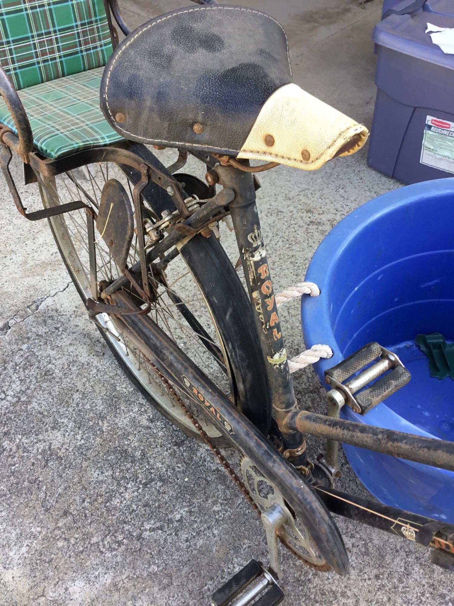 Vintage D.P. Harris Hdw Royal Bike w/Children?s Seat