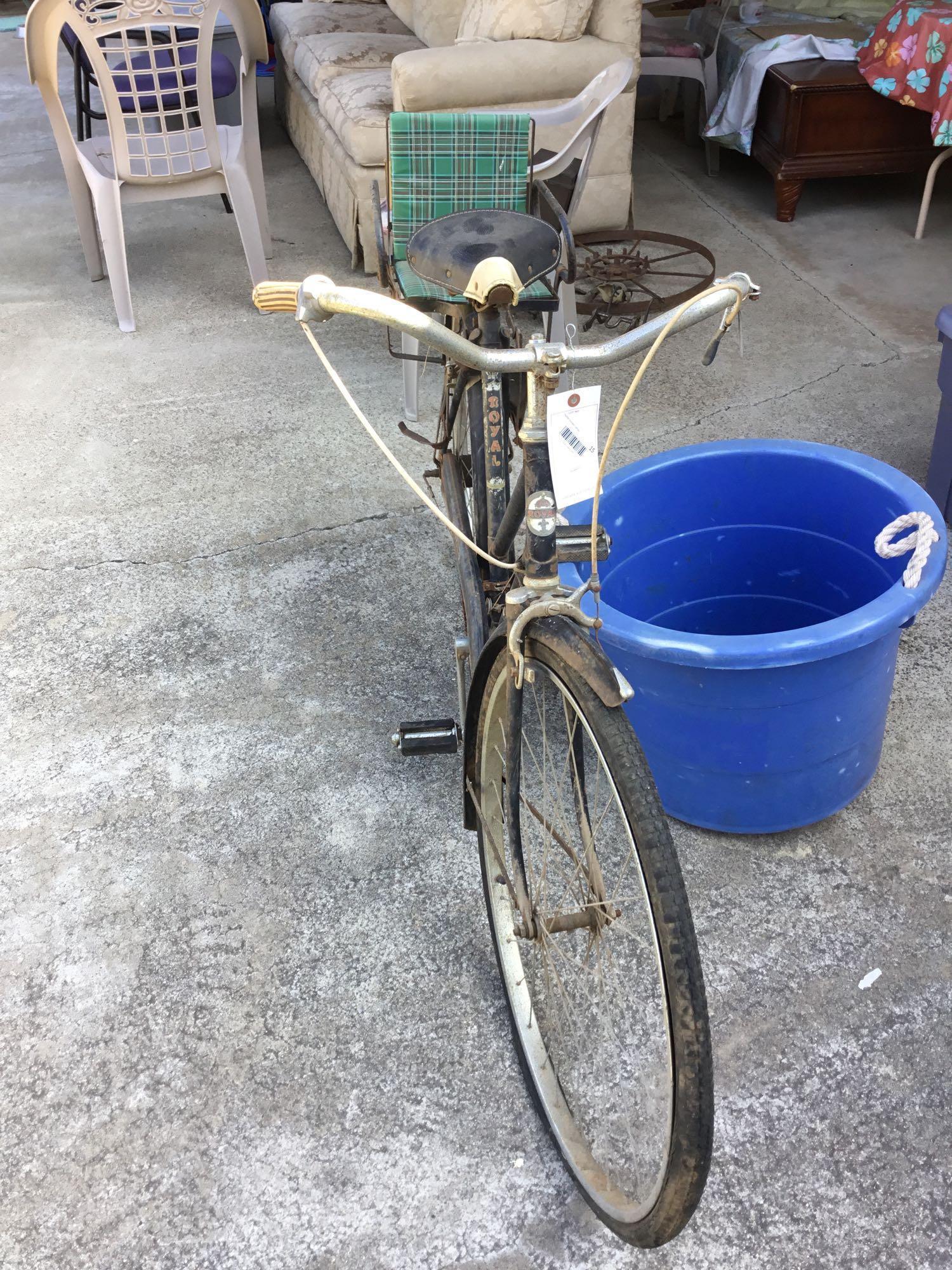 Vintage D.P. Harris Hdw Royal Bike w/Children?s Seat