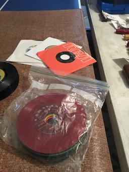 Large Lot of Assorted 45 Vinyl Records