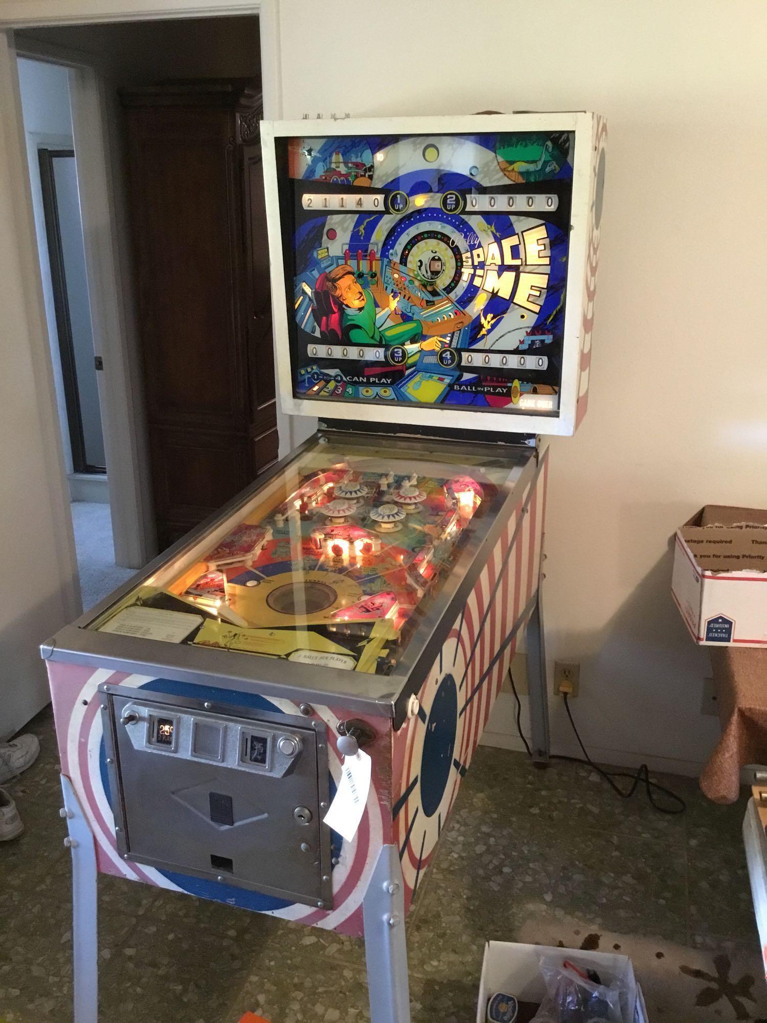 1972 Bally Space Time Pin Ball Machine