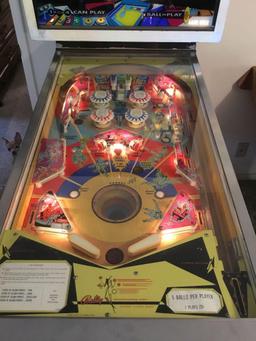 1972 Bally Space Time Pin Ball Machine