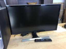 Lot of Samsung 28in. UHD Color Display Monitor w/Remote and Asus Computer Tower