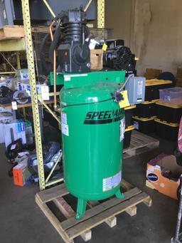 Green Speedaire Stationary air Compressor