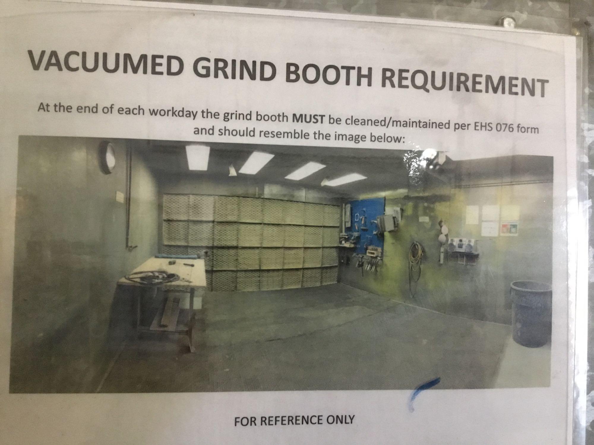 Large Grind/Blasting Booth