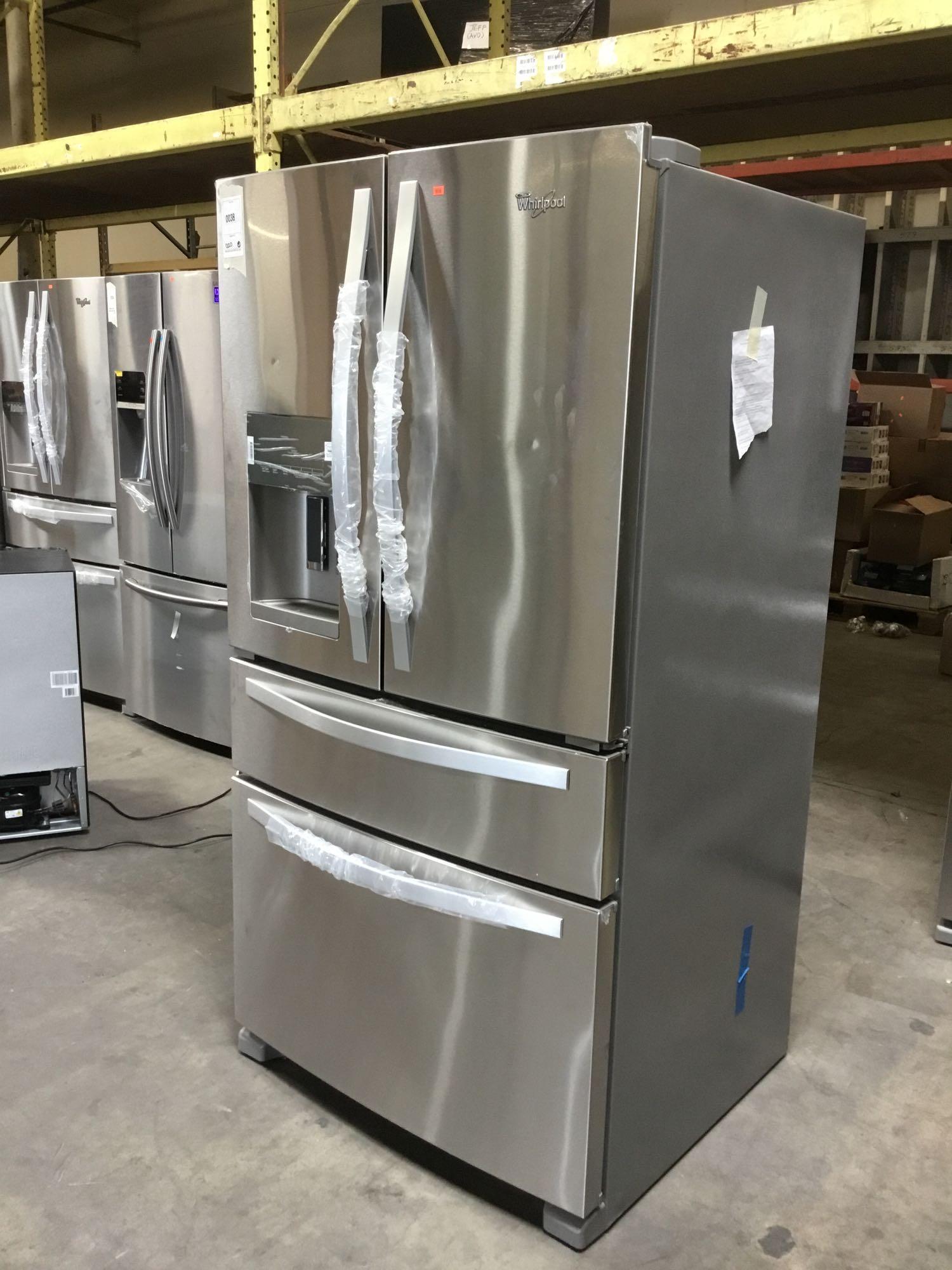 Whirlpool 36 in. Wide French Door Refrigerator with External Refrigerated Drawer**GETS COLD**