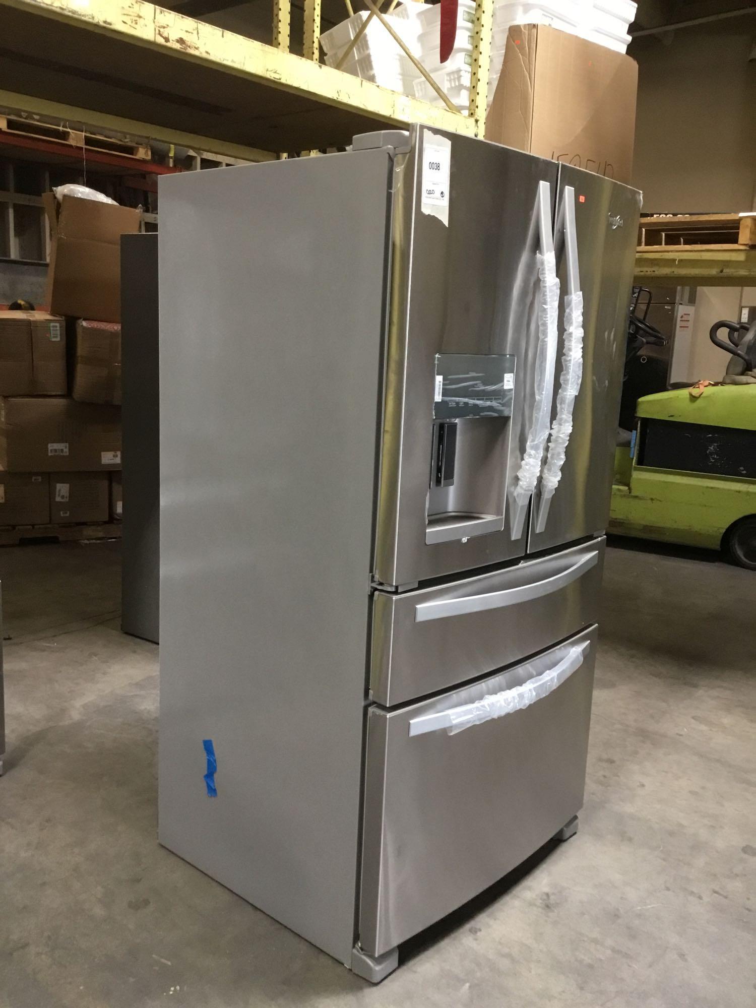 Whirlpool 36 in. Wide French Door Refrigerator with External Refrigerated Drawer**GETS COLD**