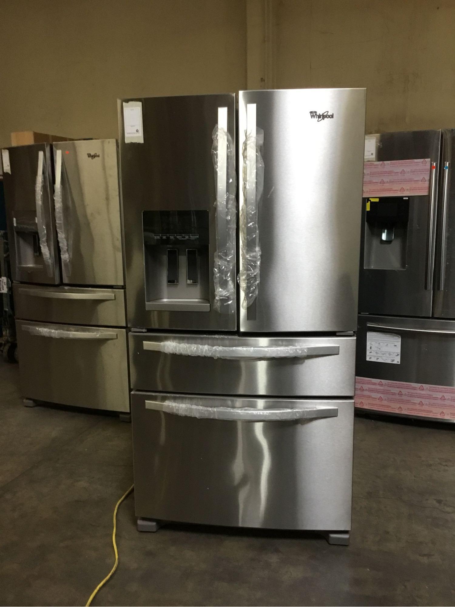 Whirlpool 36 in. Wide French Door Refrigerator with External Refrigerated Drawer**GETS COLD**