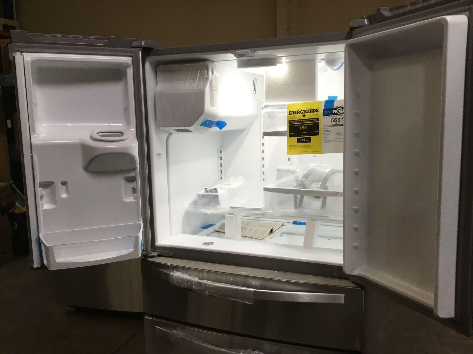 Whirlpool 36 in. Wide French Door Refrigerator with External Refrigerated Drawer**GETS COLD**