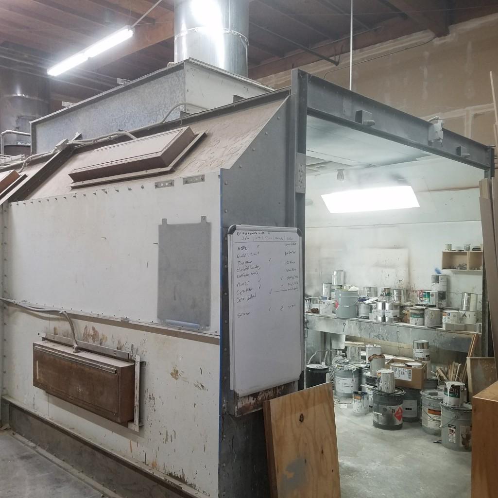 Enclosed Industrial Spray booth