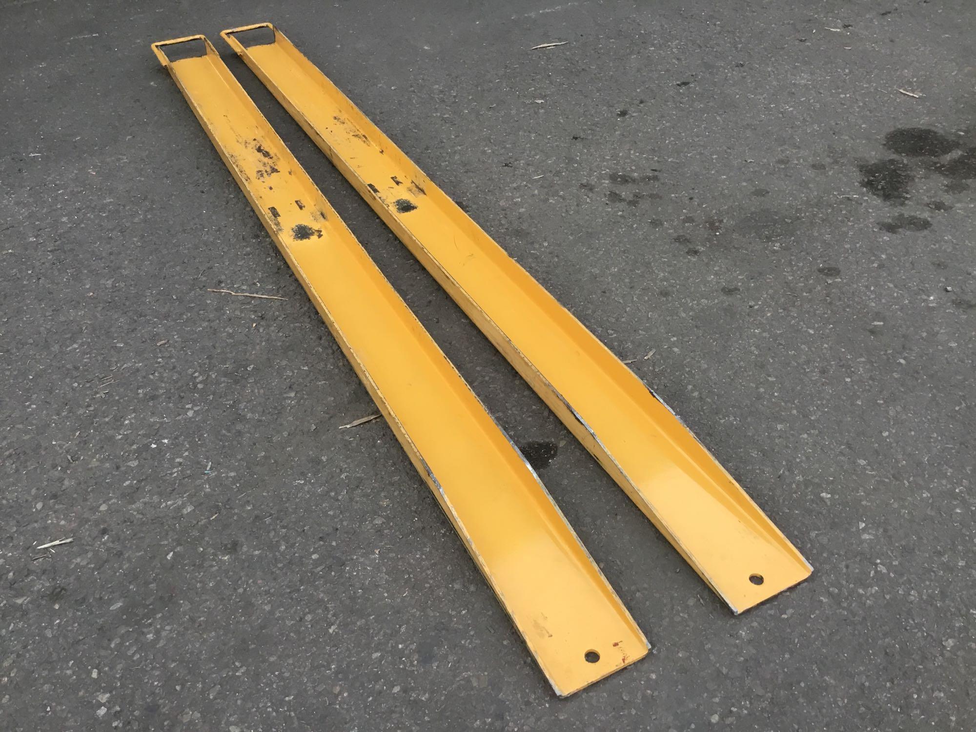 Pair of Heavy Duty 7 ft. Forklift Extensions