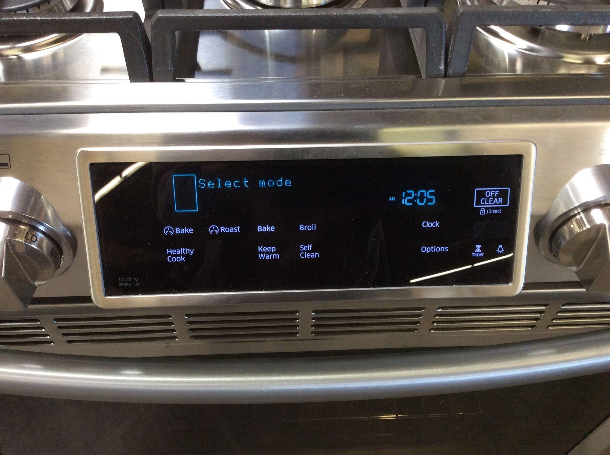 Samsung 5.8 cu. ft. Slide-In Gas Range with True Convection