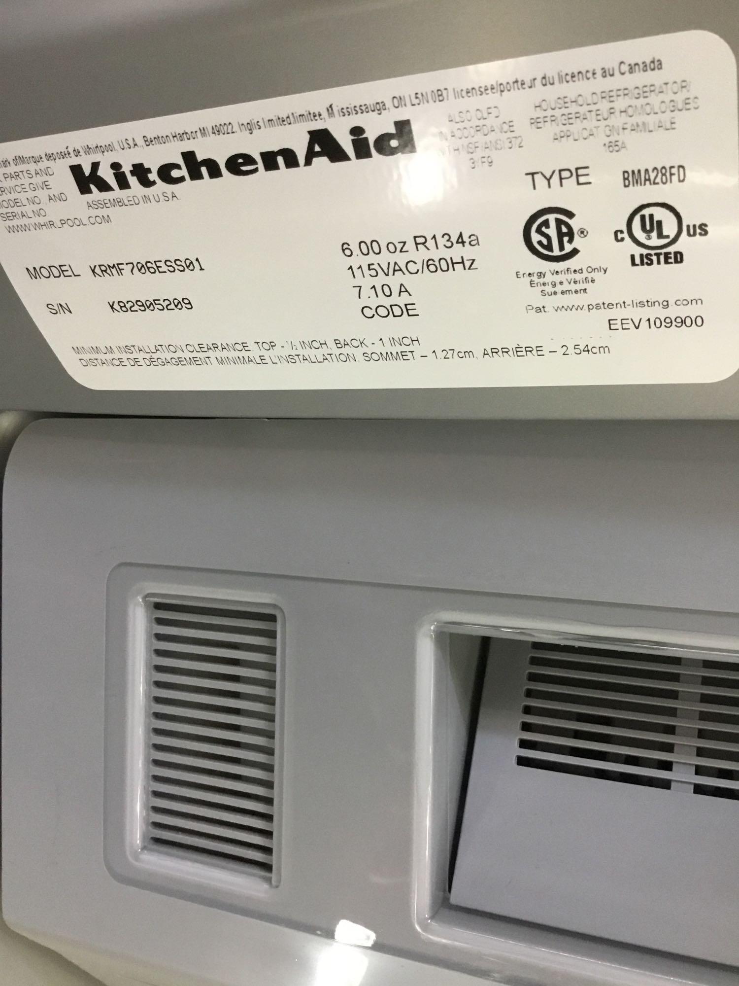 Kitchen Aid 25.8 Cu. Ft. 36" Multi-Door Freestanding Refrigerator