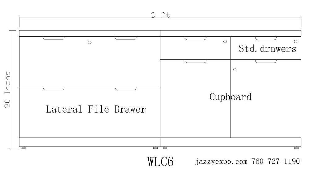 9ft. Left Return Washington Executive Desk, Mountain View High-Back Chair, and credenza