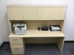 Desk, Cabinet, Chair and Guest System Set