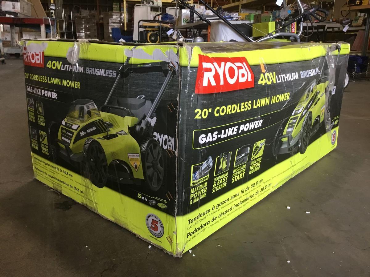 Ryobi 20in. Electric 40v Lithium Brushless Cordless Lawn Mower