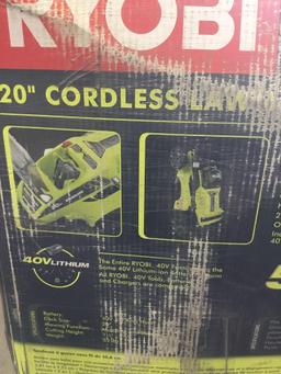 Ryobi 20in. Electric 40v Lithium Brushless Cordless Lawn Mower