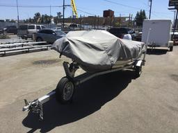 1999 14ft. Lowe Aluminum Boat with Galvanized Trailer***VIDEO OF START-UP IN DESCRIPTION***