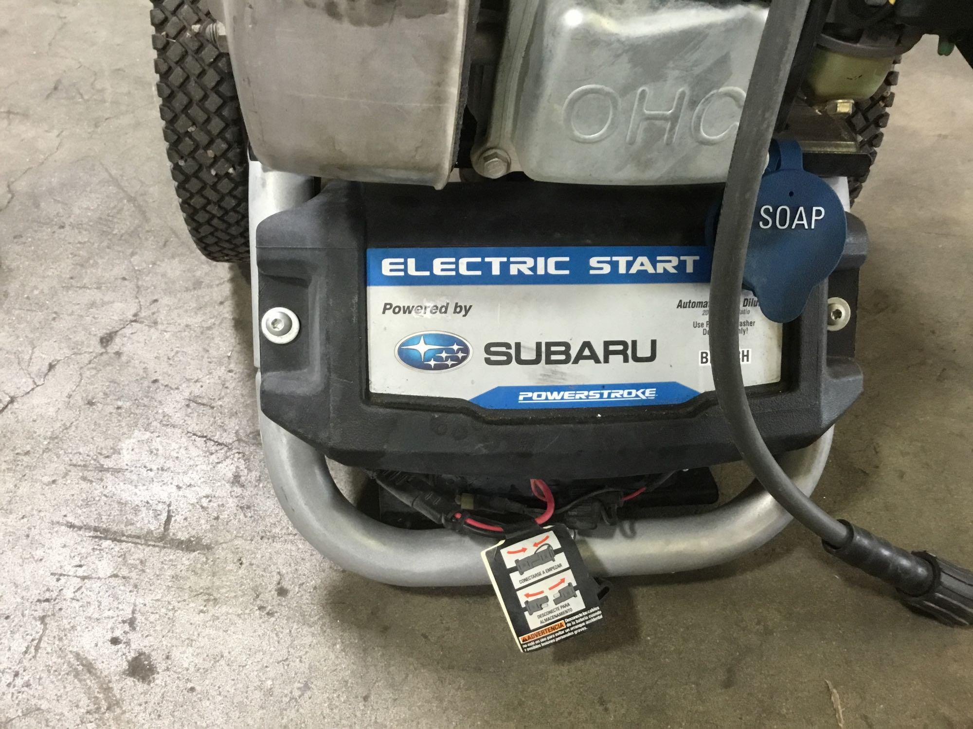 Subaru Electric Start Gas Powered Pressure Washer With Hose and Wand