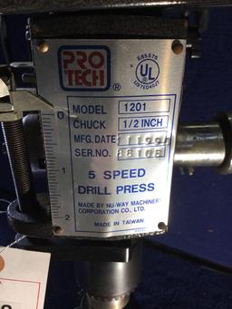 Protech Professional Quality 5 Speed BenchTop Drill Press