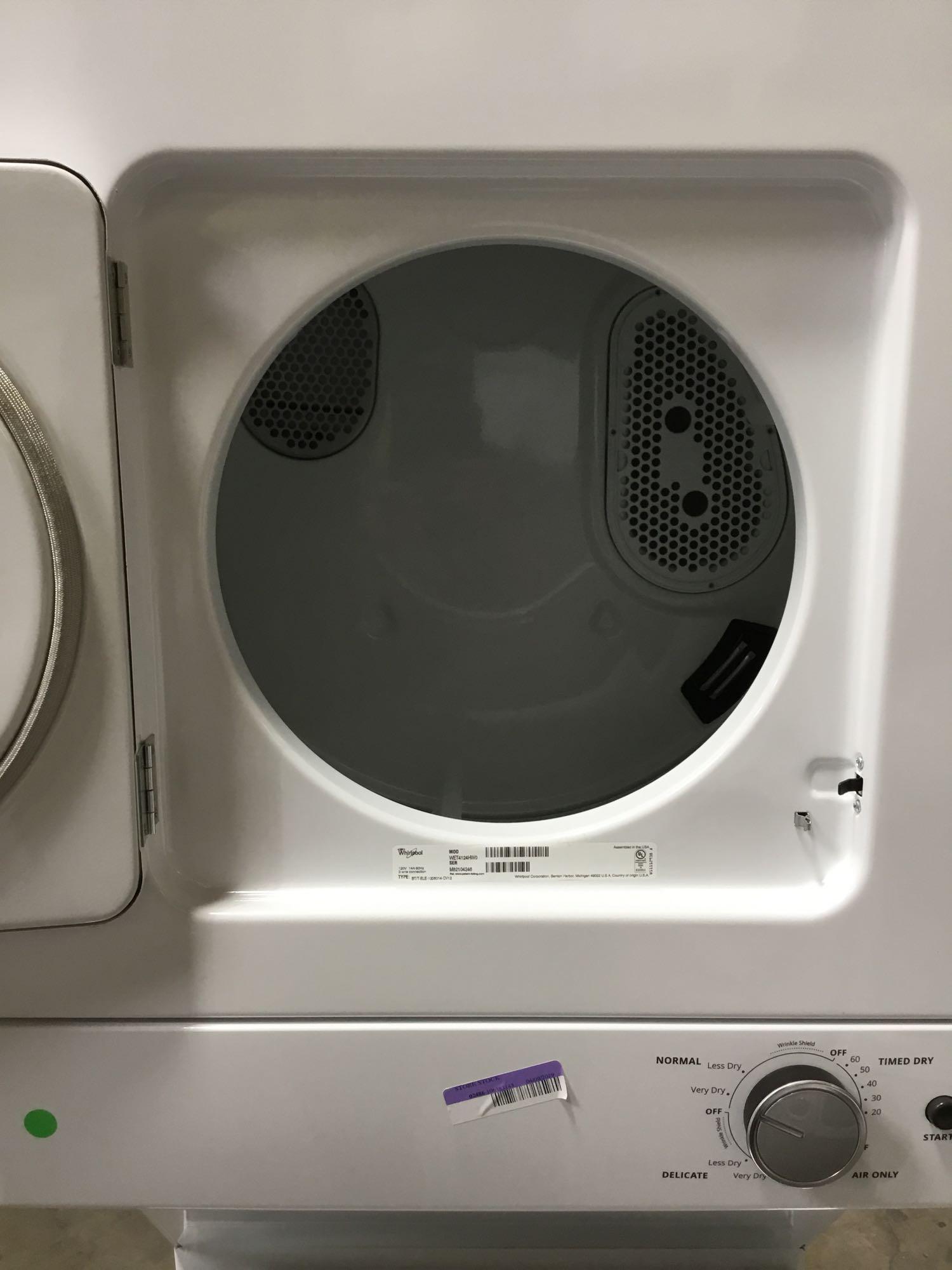 Whirlpool Unitized Spacemaker Electric Washer Dryer