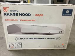 GE 30in. Width Stainless Steel Range Hood