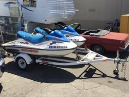 (2) 2004 Bombardier Seadoo GTI RFI w/Tandem Trailer***START UP VIDEOS IN DESCRIPTION***