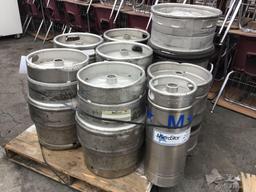 (7) Assorted Size Metal Beer Kegs