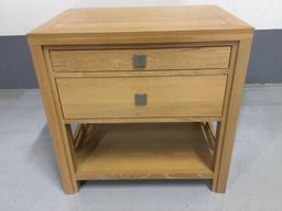 Cambridge Mills 2-Drawer Solid Wooden End Table