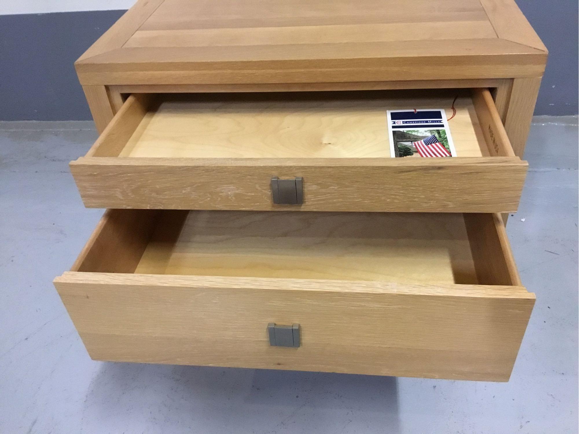 Cambridge Mills 2-Drawer Solid Wooden End Table