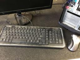 Dell Optiplex Tower and 22in. Asus Monitor with Keyboard and Mouse