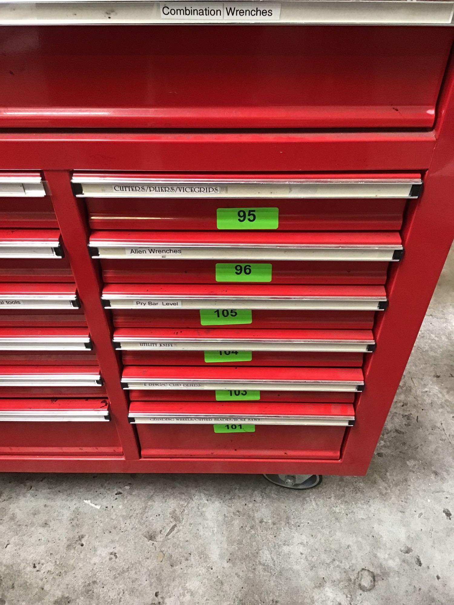 US GENERAL 44in. 13 Drawer Industrial Roll Tool Cabinet. ***CONTENTS NOT INCLUDED***