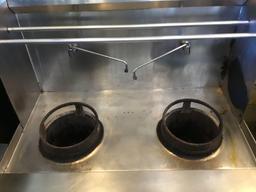 Commercial 2 Burner WOK Range