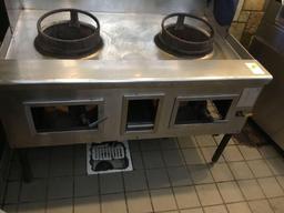 Commercial 2 Burner WOK Range