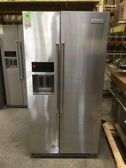 Kitchen Aid 22.7 cu. ft. Counter Depth Side-by-Side Refrigerator***GETS COLD***