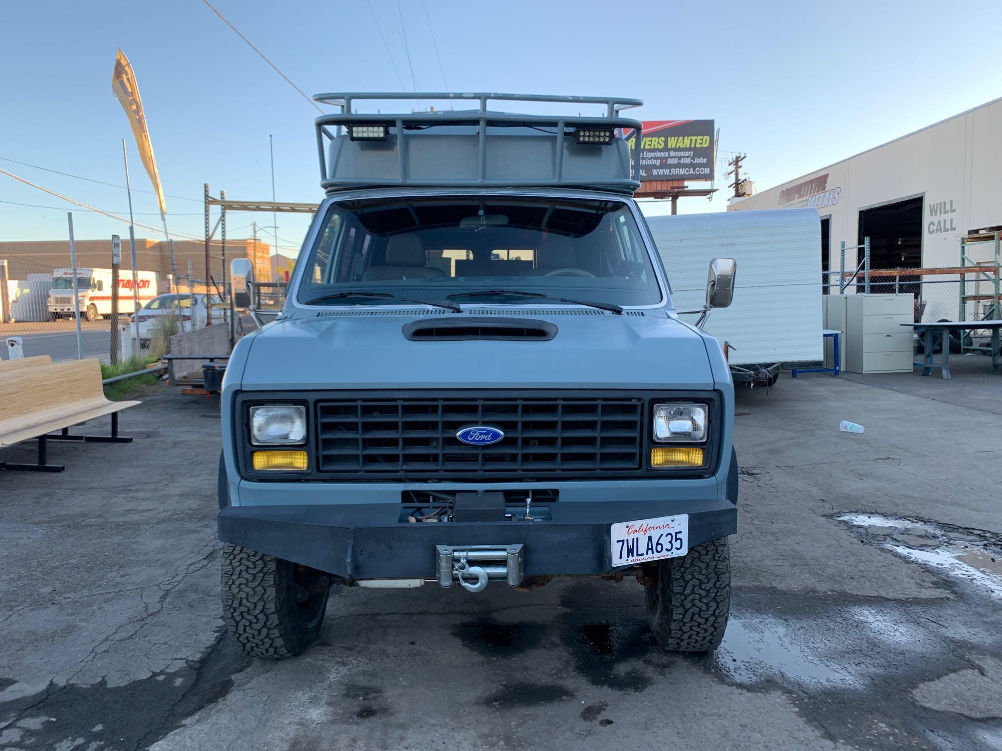 1989 Ford Econoline E-350 4x4 Super Trak Van with R/V Conversion**VEHICLE WAS DRIVEN TO FISCHER LOT*