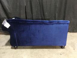 ***INCOMPLETE***Furniture Of America Blue Right Side Love Seat