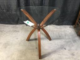 Coaster Round Glass Table with (3) Chairs