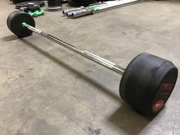 Powerfit 100LB Fixed-Weight Barbell