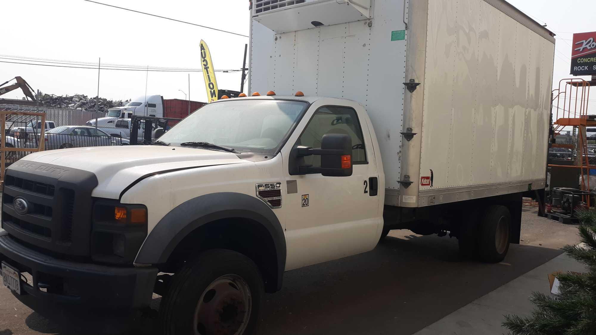 2008 Ford F-550 Super Duty XL w/14ft Refrigerated Box and PALFINGER Aluminum Lift Gate*NOT RUNNING*