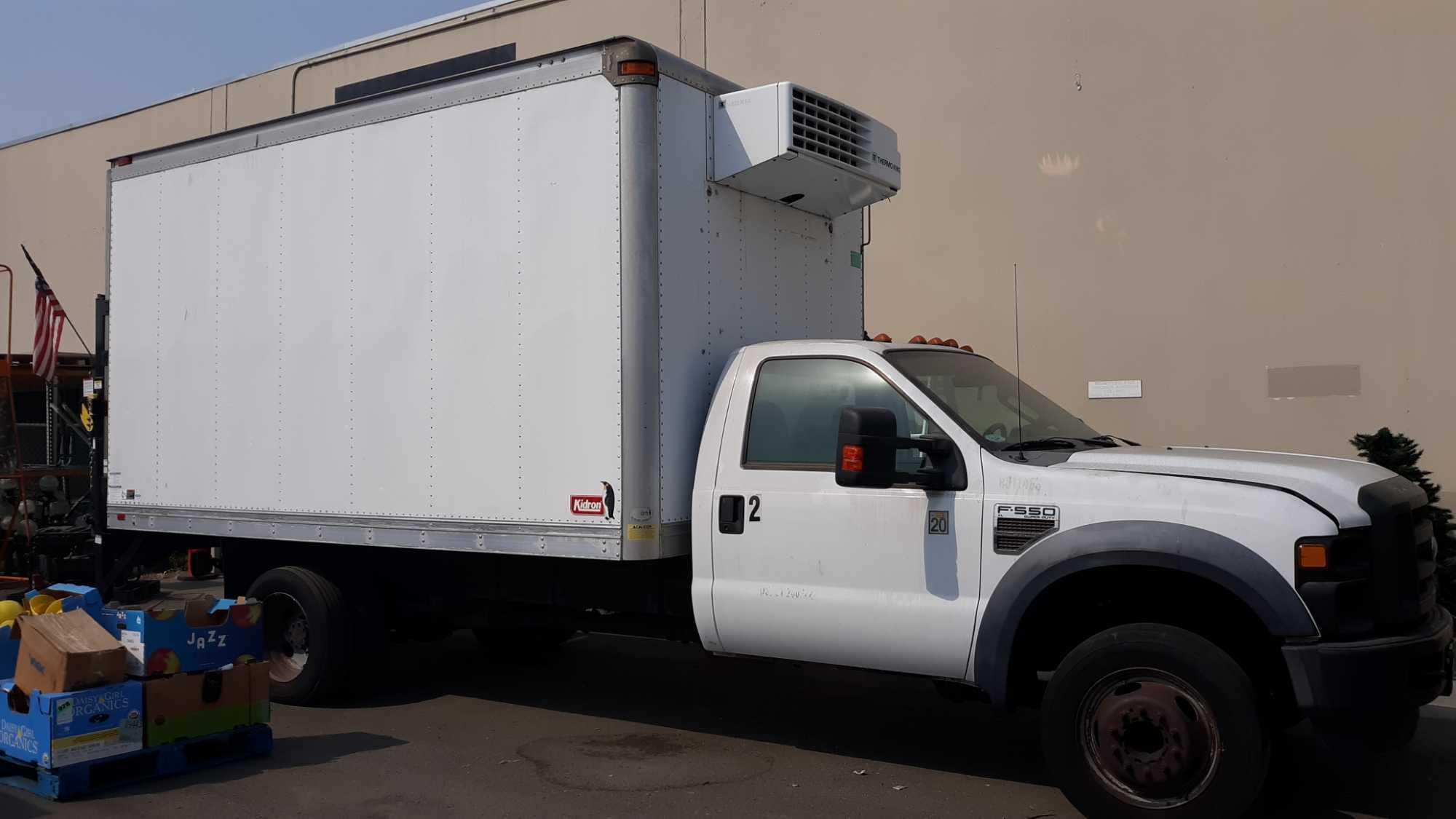 2008 Ford F-550 Super Duty XL w/14ft Refrigerated Box and PALFINGER Aluminum Lift Gate*NOT RUNNING*