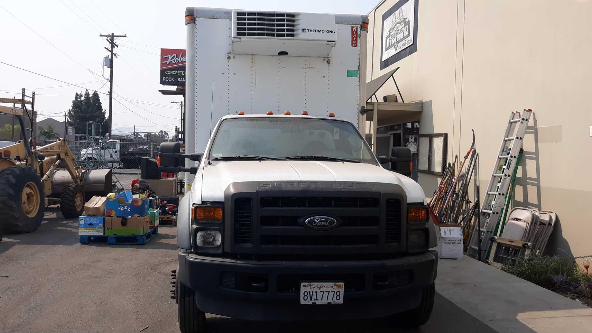 2008 Ford F-550 Super Duty XL w/14ft Refrigerated Box and PALFINGER Aluminum Lift Gate*NOT RUNNING*